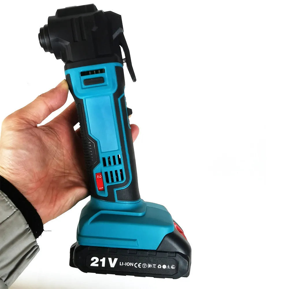 Rechargeable brushless lithium battery trimming machine with metal construction and plastic accessory storage box