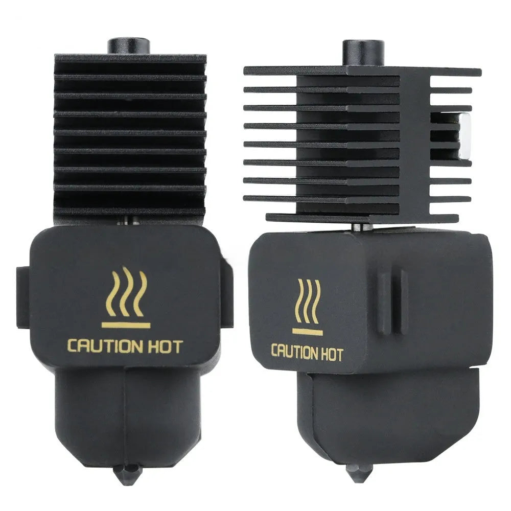 A1 Mini 3D printer hardened steel hot end assembly with silicone sleeve and multiple nozzle diameter options