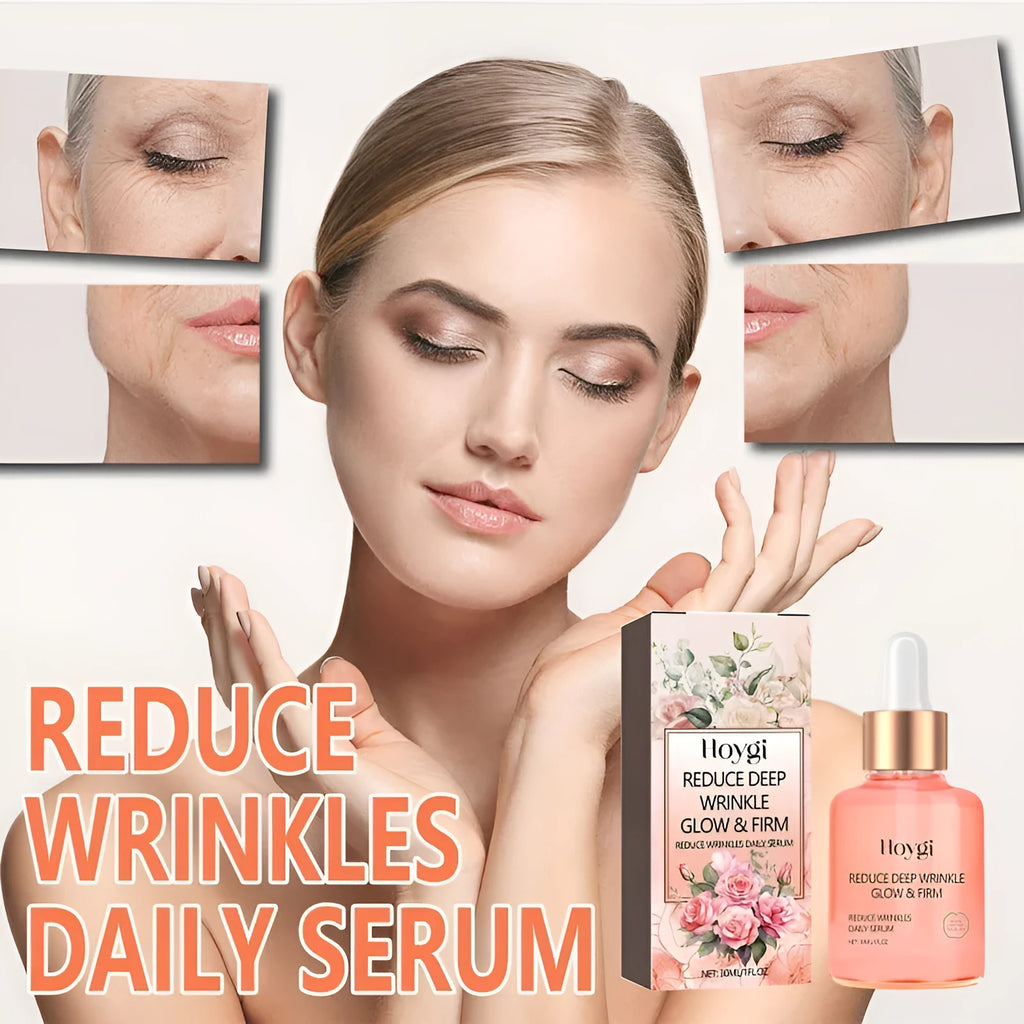 30ml rose essential oil serum in glass bottle for brightening and firming skincare