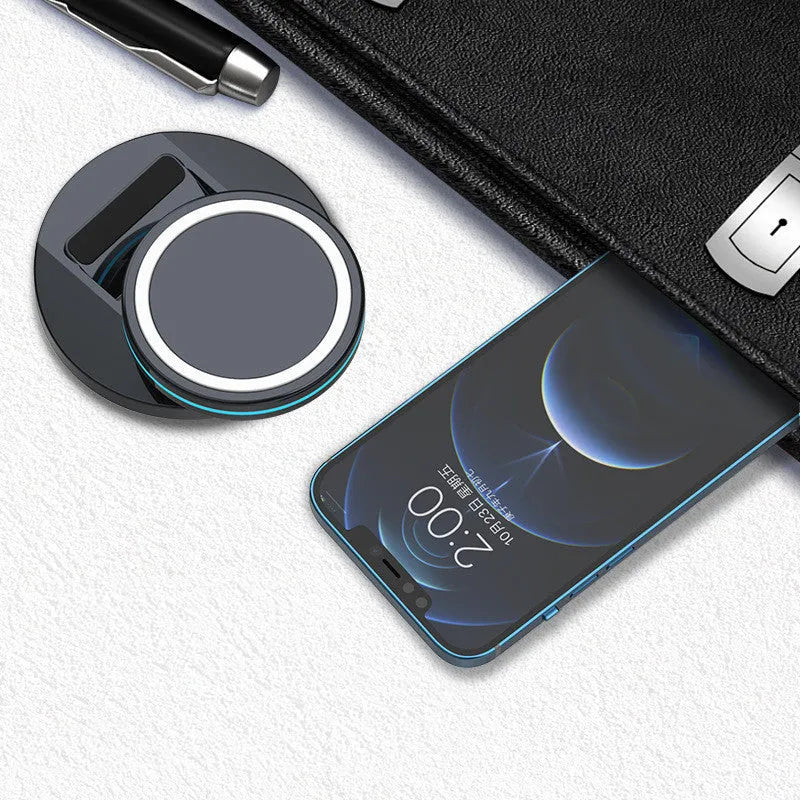 Xinjiasheng foldable magnetic wireless charging stand for iPhone 12 with 3-in-1 functionality