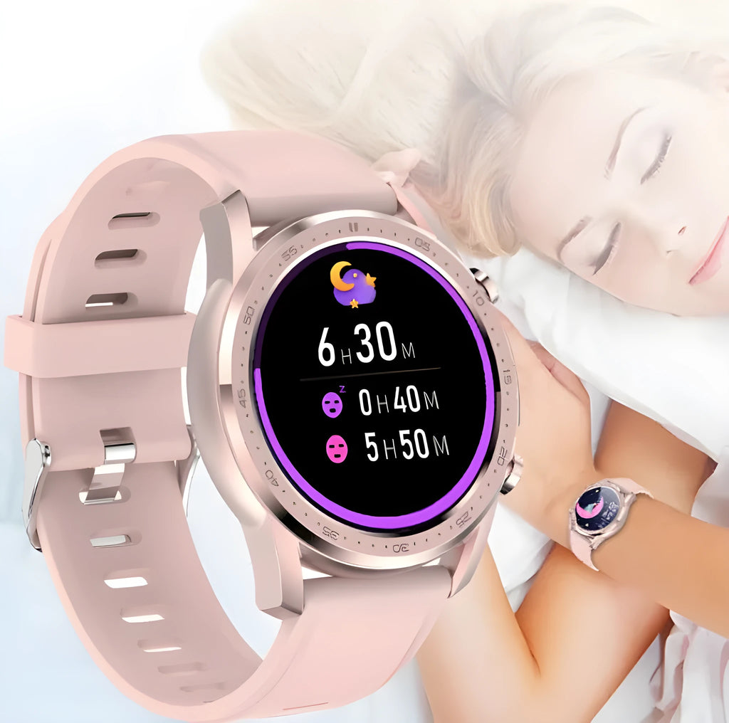 Youth2 Body Temperature Smart Bracelet in zinc alloy case with 1.3-inch touchscreen.
