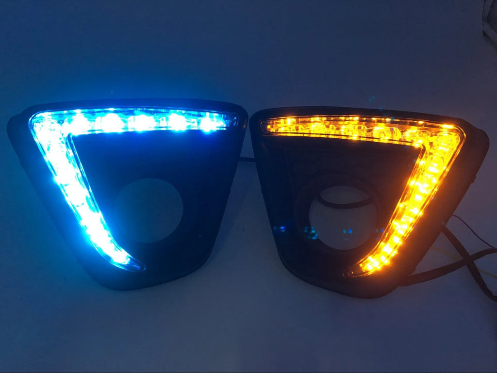 Mazda CX-5 LED daytime running light set with electroplated white finish and 12V voltage specification