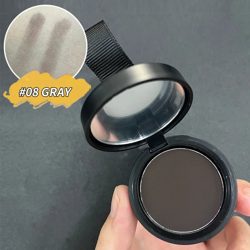 Hairline powder for shadow gap repair with 14 colour classifications including ash brown, auburn, black, and dark blonde