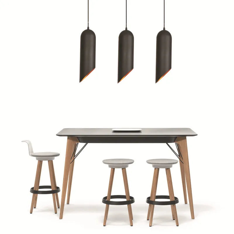 Iron art chandelier with retro industrial design in matte black finish for bedroom or living room ceiling lighting
