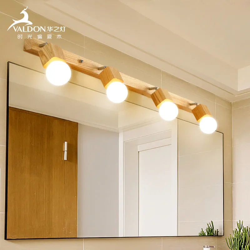 24cm LED wall lamp with integrated mirror cabinet for bedroom mounting