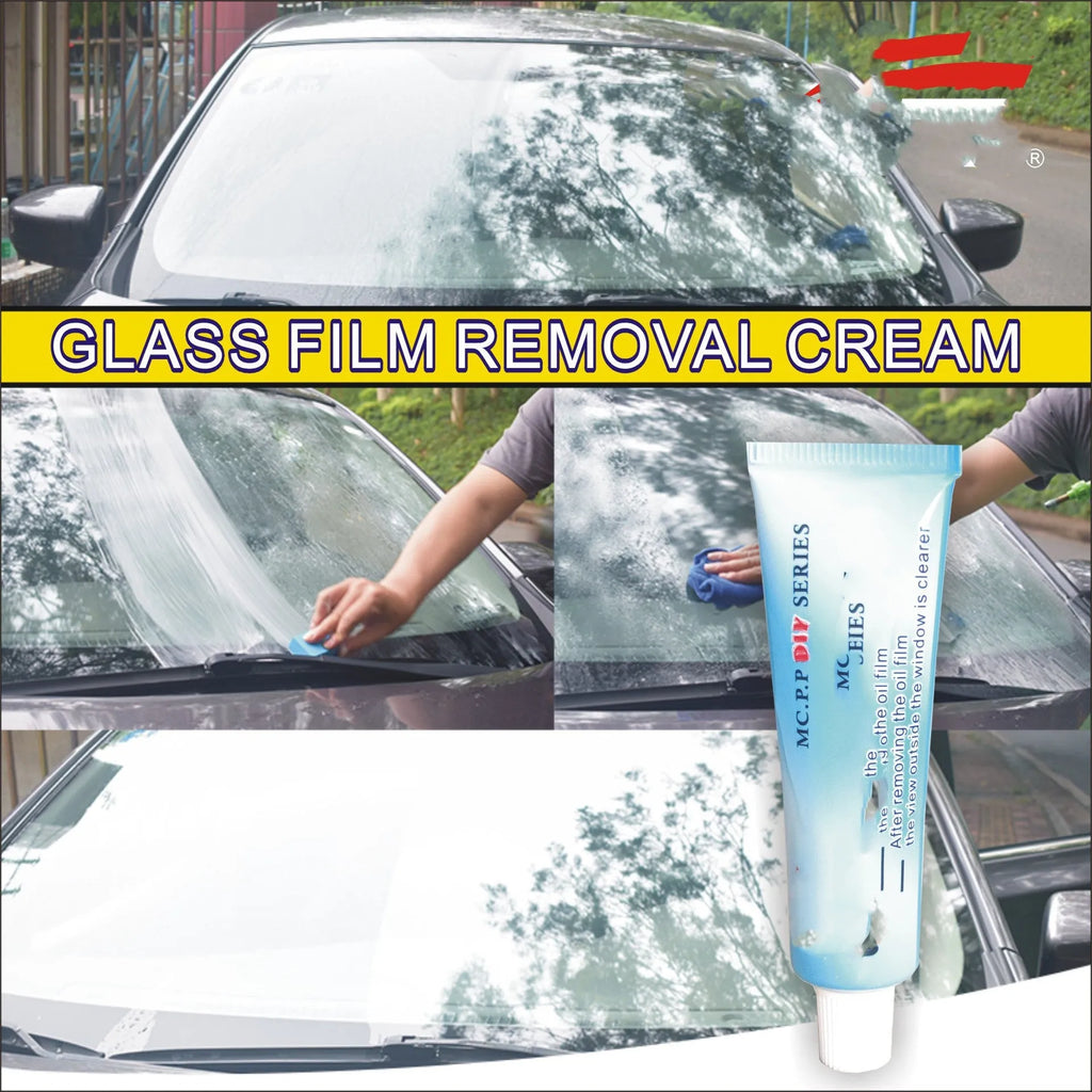 White English version bag containing 15ml glass rainproof spray for car windscreens and windows