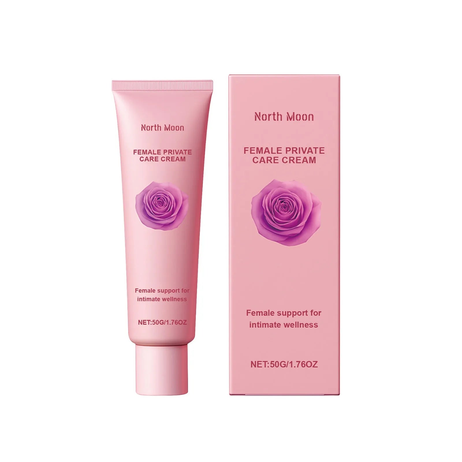 50g moisturising cream jar with rose and peppermint extract for dry skin hydration