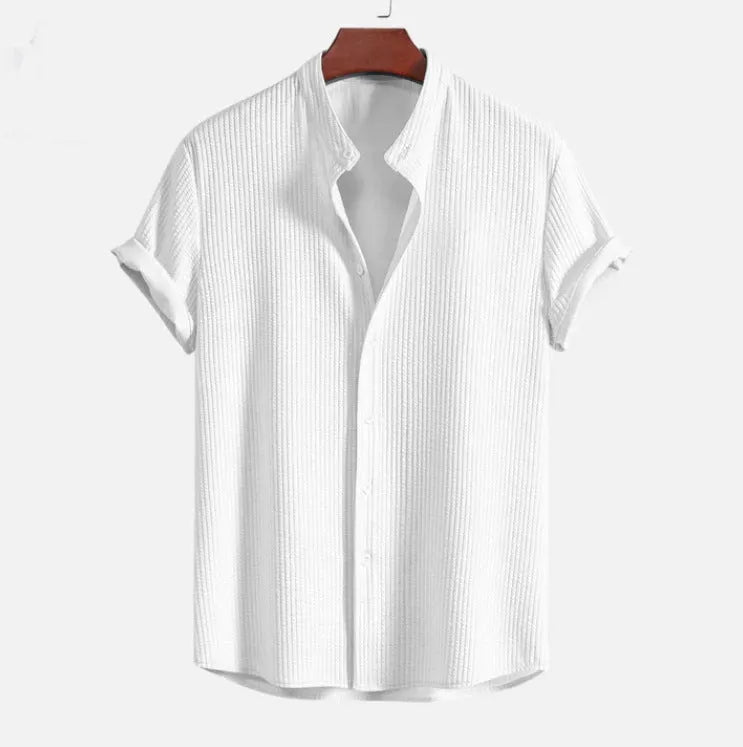 Mens loose short sleeve shirt in multiple colours with Asian sizing options