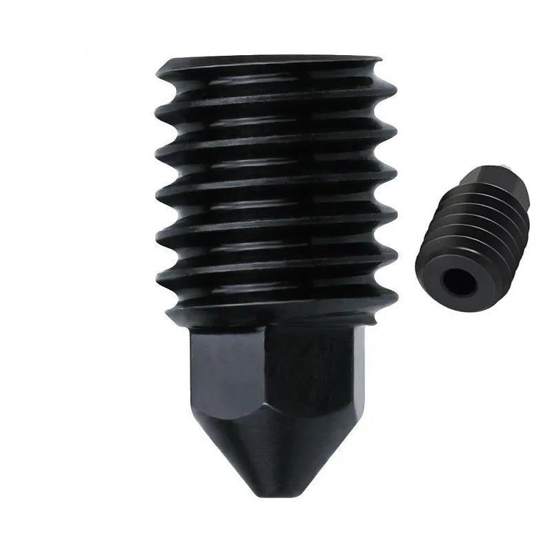 A1 Mini 3D printer hardened steel hot end assembly with silicone sleeve and multiple nozzle diameter options