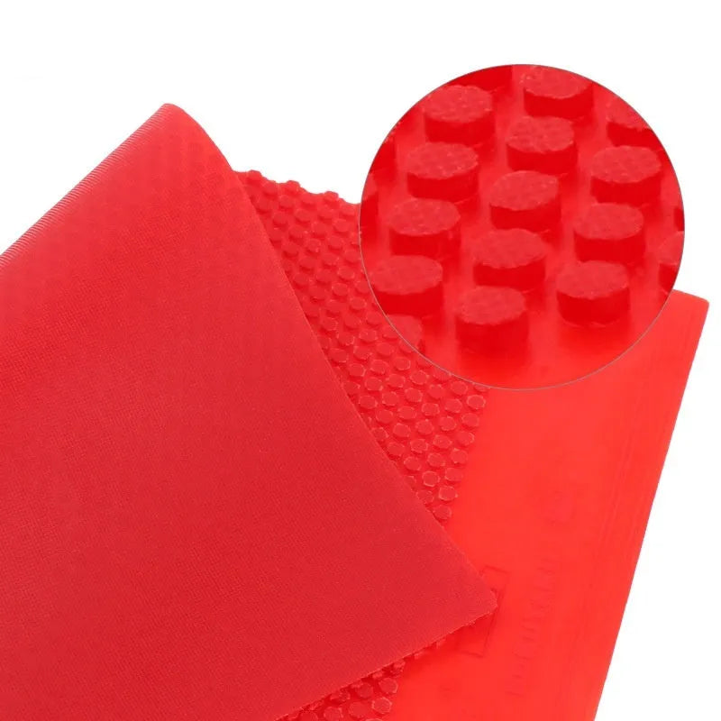Single sheet of black or red small particle table tennis racket rubber