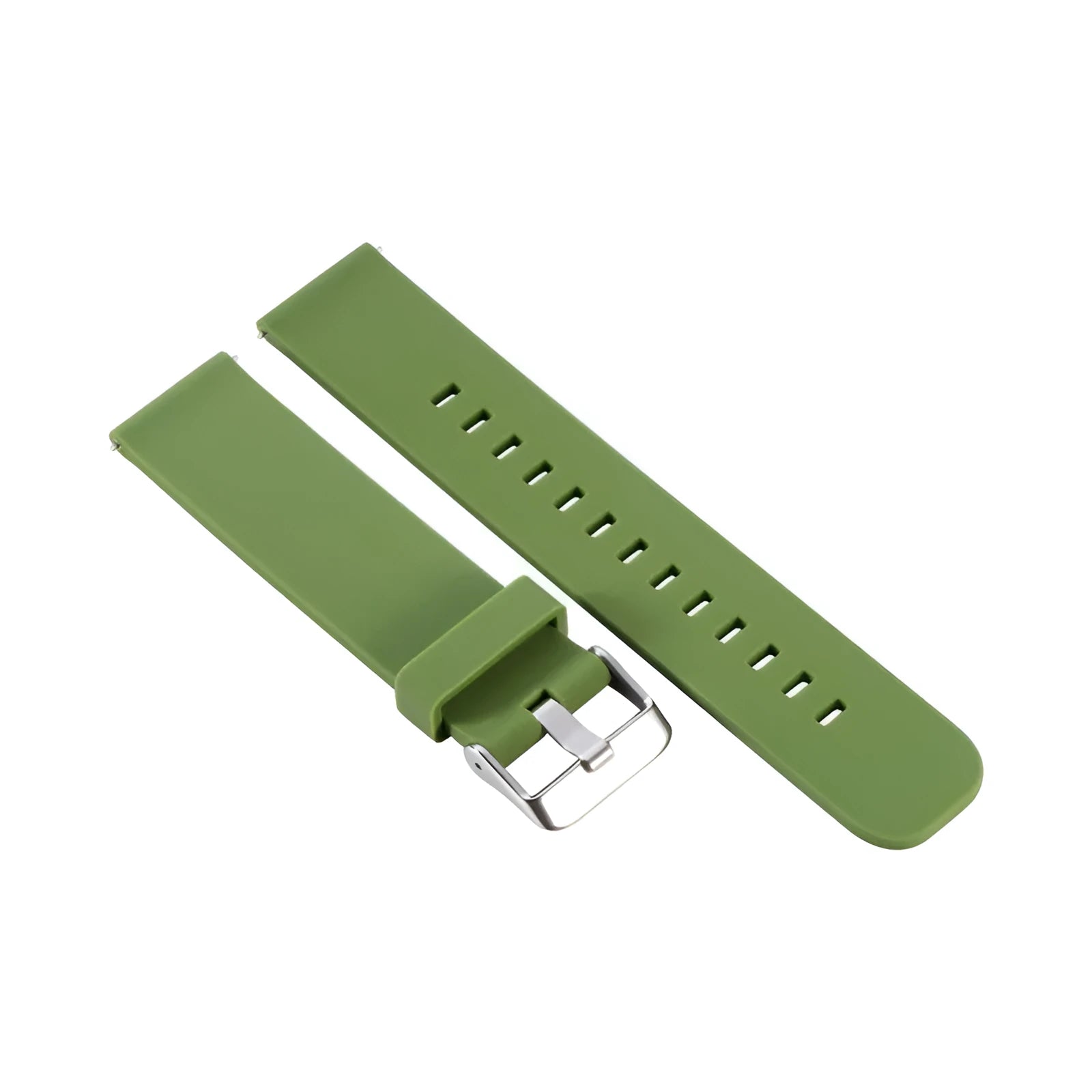 Solid colour silicone sports watch strap for Garmin Forerunner 245 in seven colour options