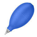 Blue rubber dust removal blower ball for cleaning camera lenses and mobile phones.