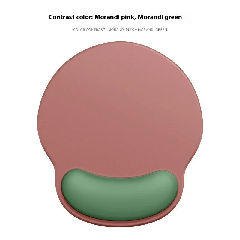 Gradient girl silicone mouse mat with wristband on desk 220x250mm