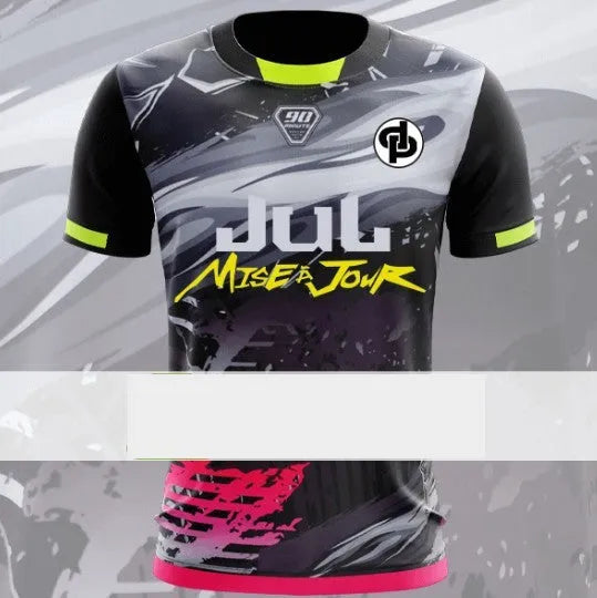 Men's mesh bird eye cloth sports t-shirt in short sleeve pullover style