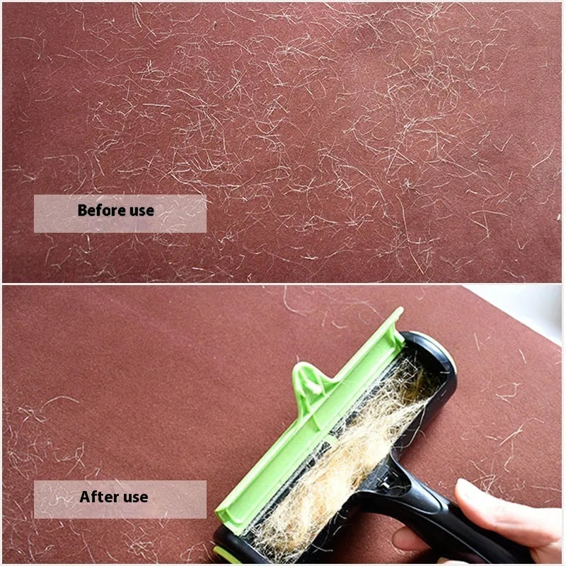 Automatic pet hair lint roller for sofa cleaning in green, blue or grey white colours
