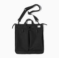 Canvas crossbody shoulder bag in military green with phone pocket and space for 15-inch laptop