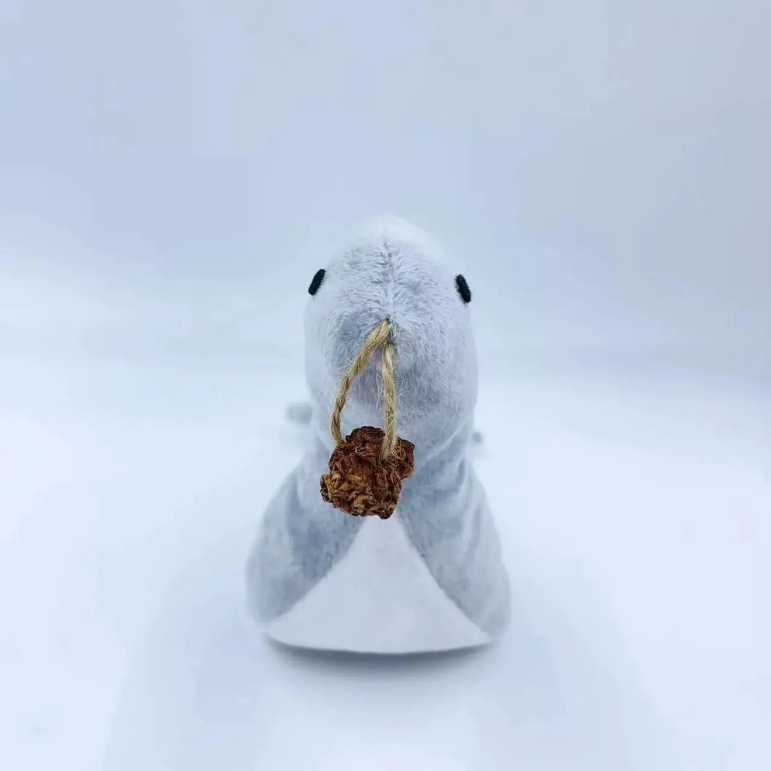 Blue cat sea lion plush toy with bell sound and catnip