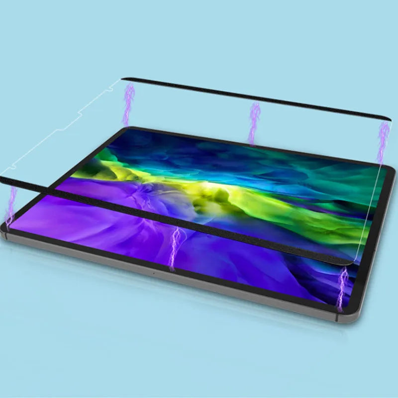 Magnetic detachable writing film for iPad with alcohol wipe and scraper, 11-inch PET magnet screen protector.