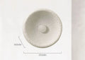 Japanese-style minimalist wall lamp with resin shade in three diameter sizes