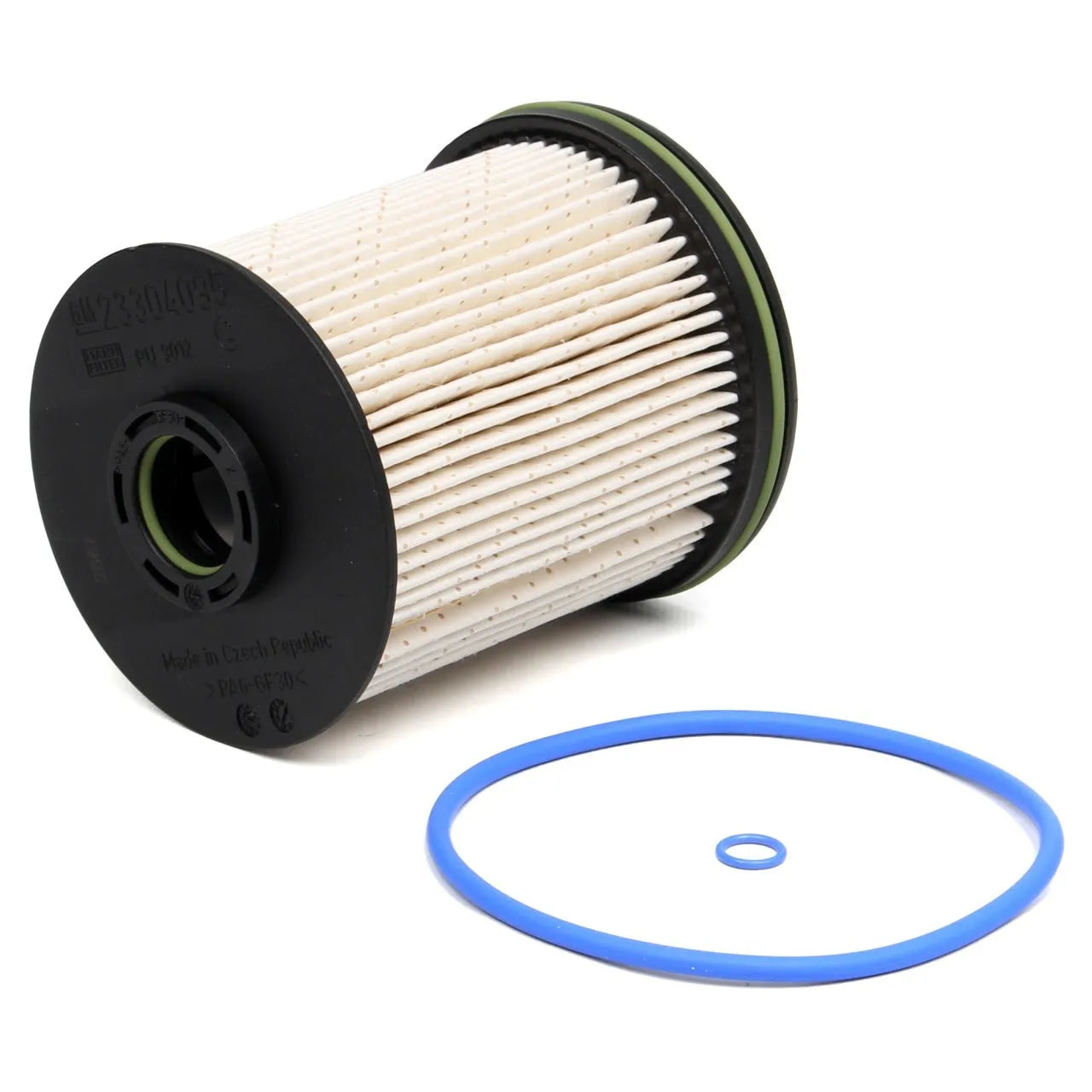 Factory diesel fuel filter element with gasket for Vauxhall Opel ASTRA K models showing 106mm height