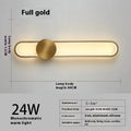 Modern minimalist iron wall lamp with 60cm diameter and warm LED light