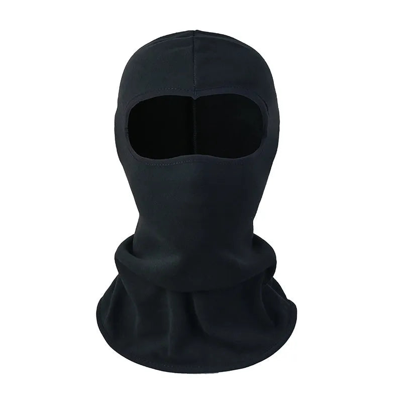 A cotton motorcycle head cover and gloves set for men and women, shown in a patterned colour.
