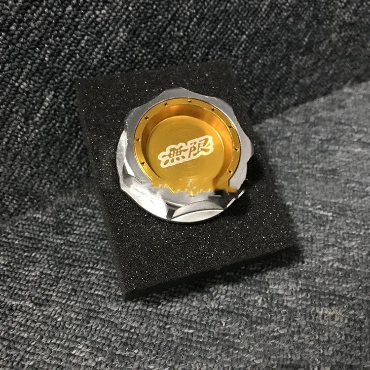 Aluminium alloy oil filter cap in six colour choices for Honda vehicles.