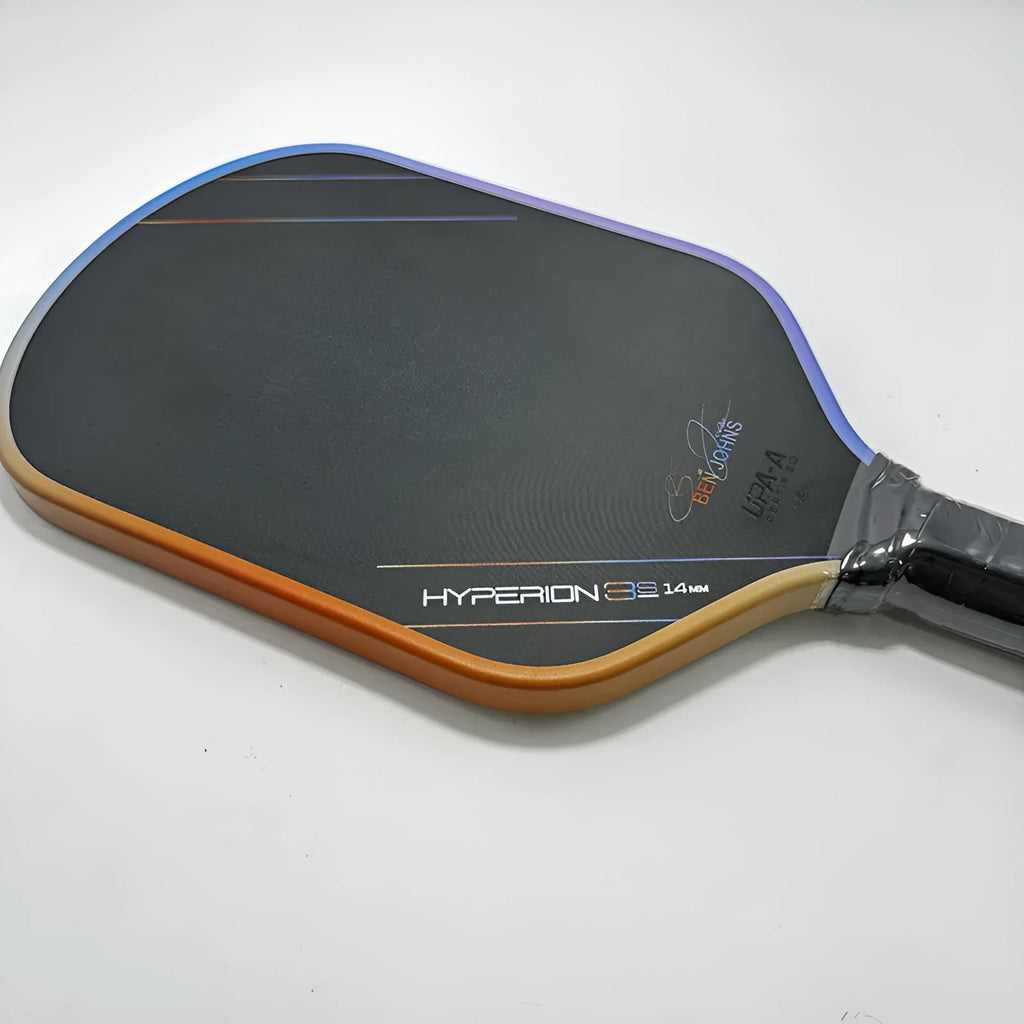Aurora Multicolor Hyperion 3s carbon fibre pickleball racket with Teflon finish and multicolour design