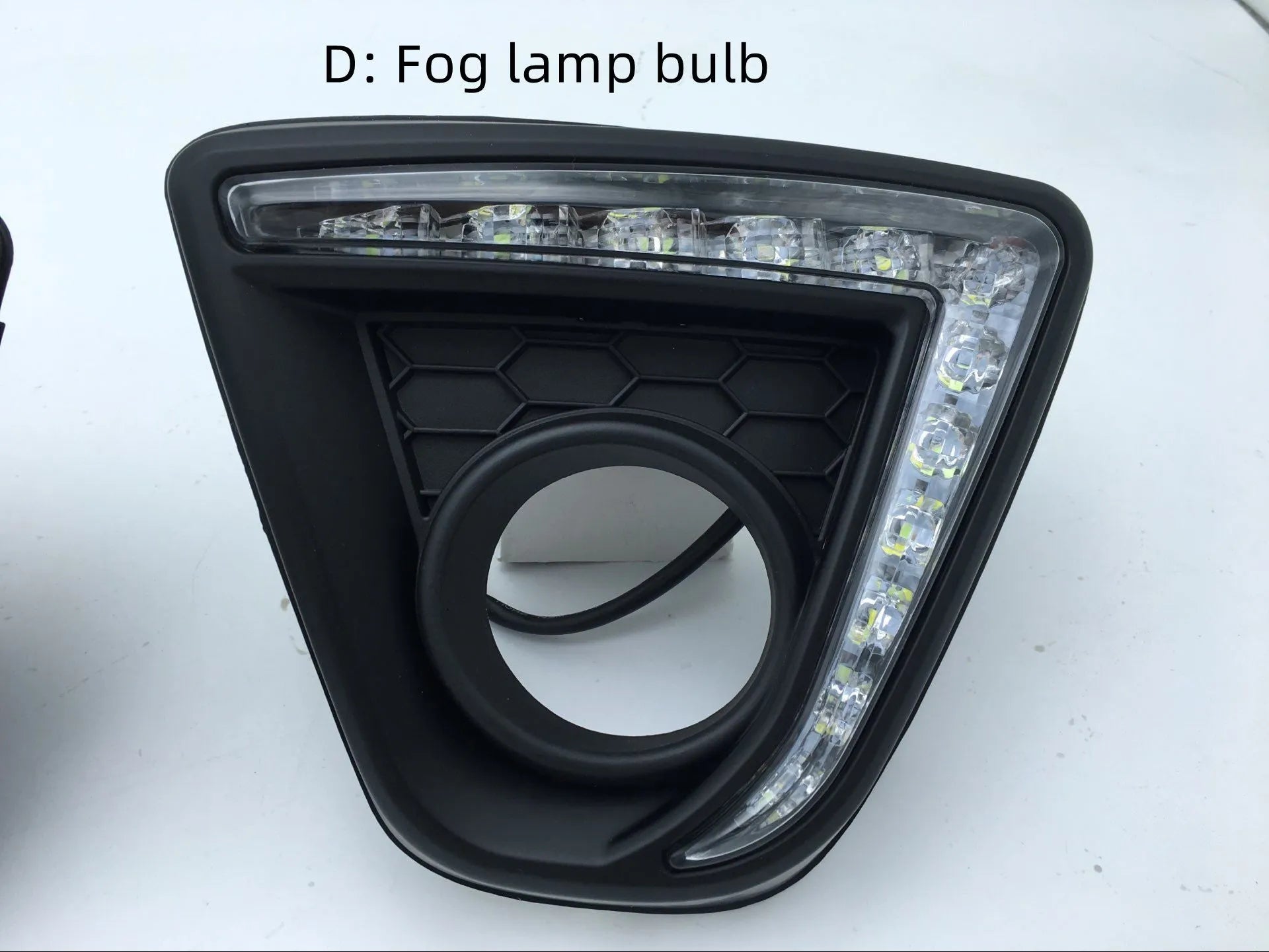 Mazda CX-5 LED daytime running light set with electroplated white finish and 12V voltage specification