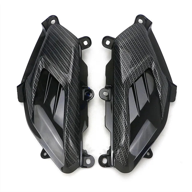 Pair of carbon fibre style LED side lamps for Yamaha NMAX125 and NMAX155 scooters.