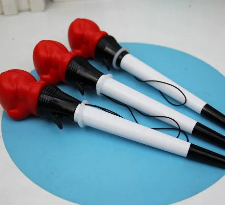 Four black ballpoint pens with plug-in sleeves and bullet-shaped 0.7mm tips.