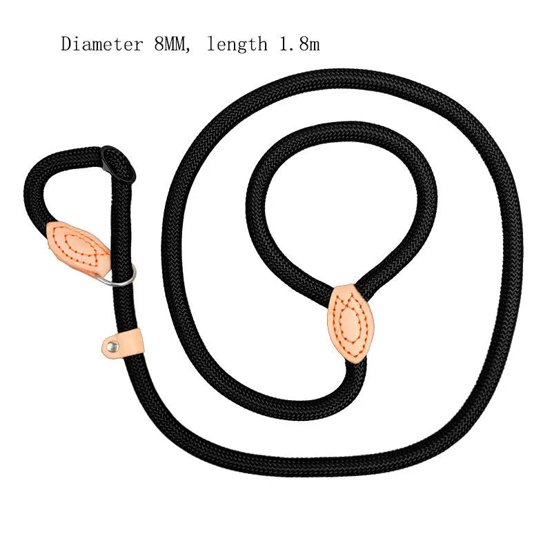 Blast race training dog leash with integrated P rope collar in multiple colour options.