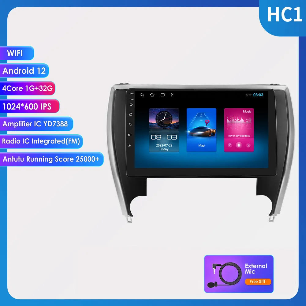 10 inch Toyota Camry 2015 vehicle-mounted MP5 navigator with carplay compatibility