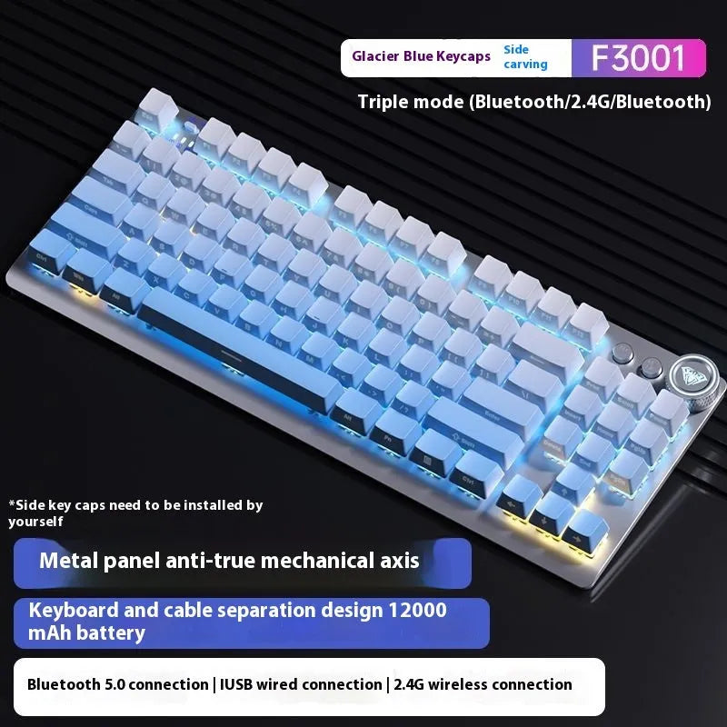 Tarantula wireless mechanical keyboard with side engraving and multiple lighting colour options