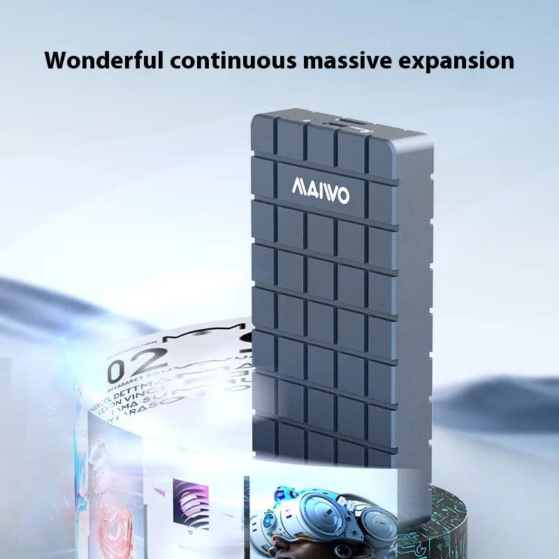 USB4 aluminium hard disk enclosure for NVMe M.2 SSDs with 40Gbps transfer speed