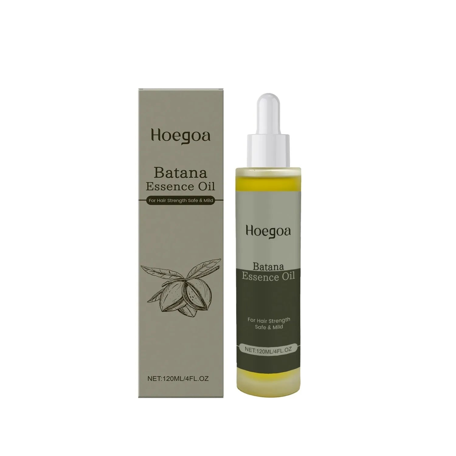 Platthana Secret Hair Essential Oil bottle with 120ml capacity containing ginger root and rosemary oil formula
