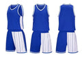 Men's basketball summer suit uniform set with top and shorts in chemical fibre blend fabric