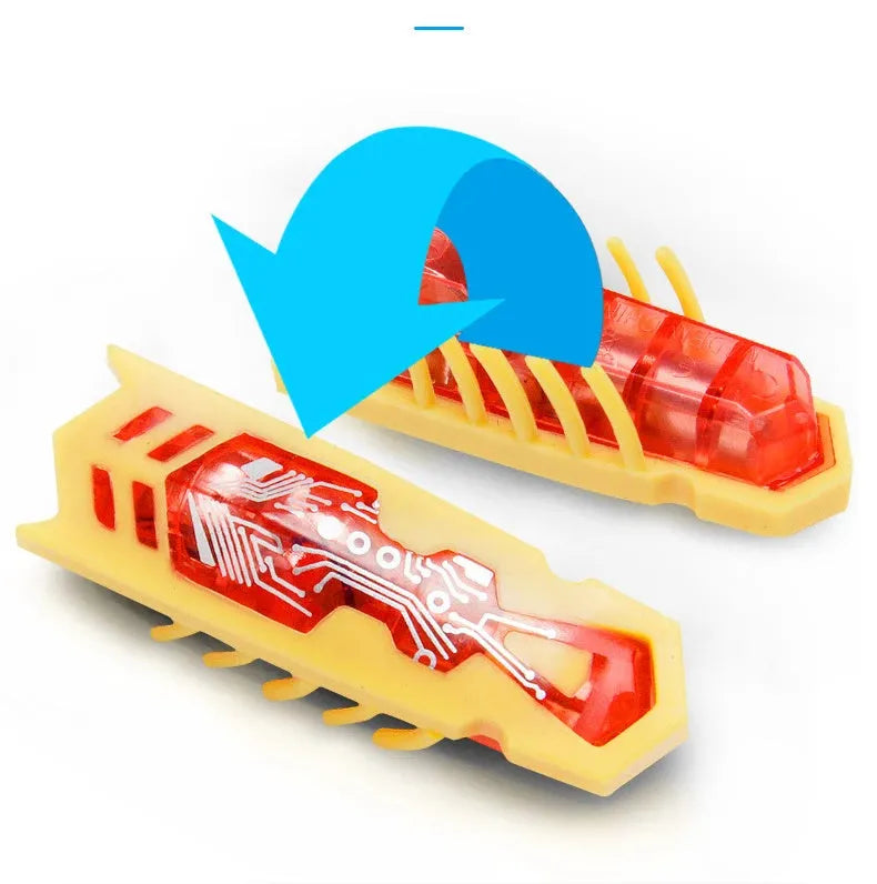 Electric ladybird beetle cat toy with self-righting feature and LR44 battery