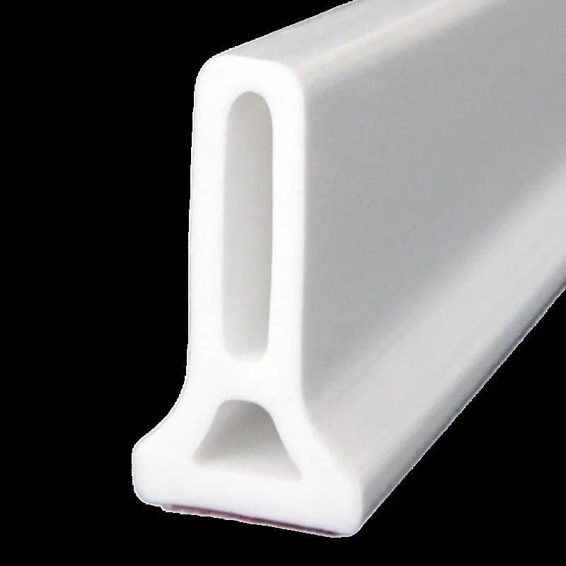 Flexible silicone bathroom waterproof strip for shower room dry wet separation in black colour