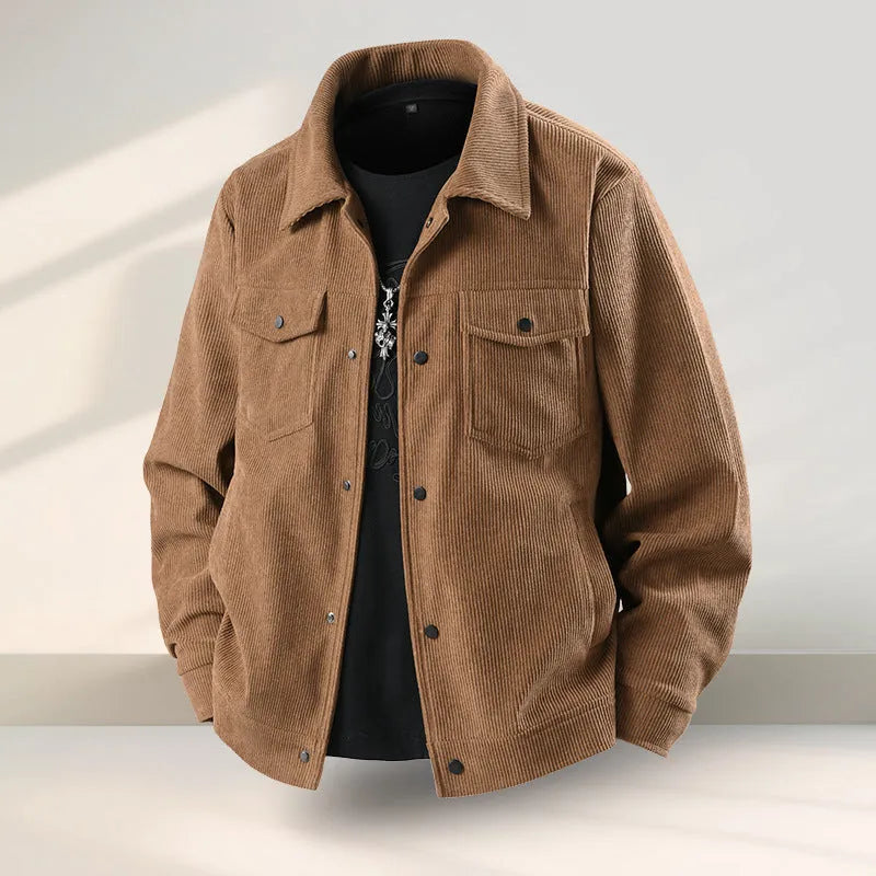 Slim-fit casual coat in Lycra fabric with polyvinyl alcohol lining, shown in black colour