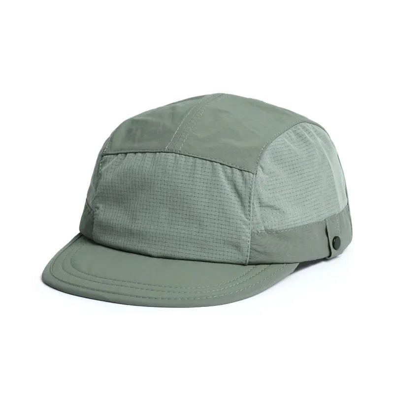 Breathable polyester tongue cap in dome crown style with sunshade function available in multiple colours size M
