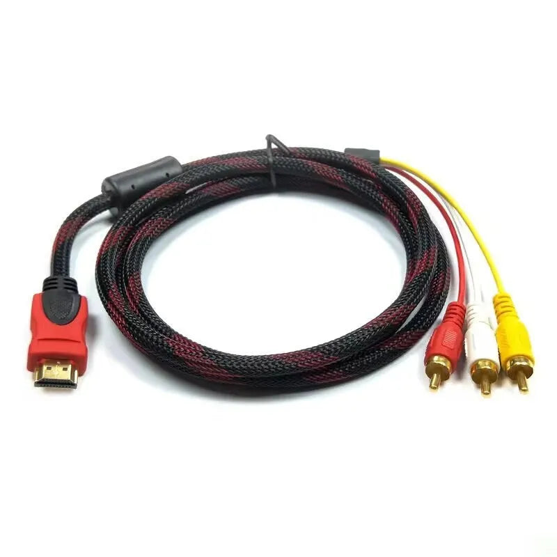 HDMI to AV15 M conversion cable measuring 1.5 metres with alloy connectors