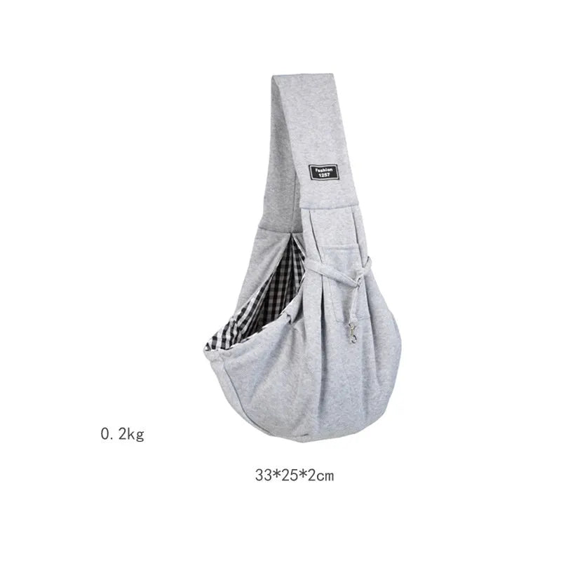 Folding cat messenger backpack with mesh panels shown in one of six colour options.