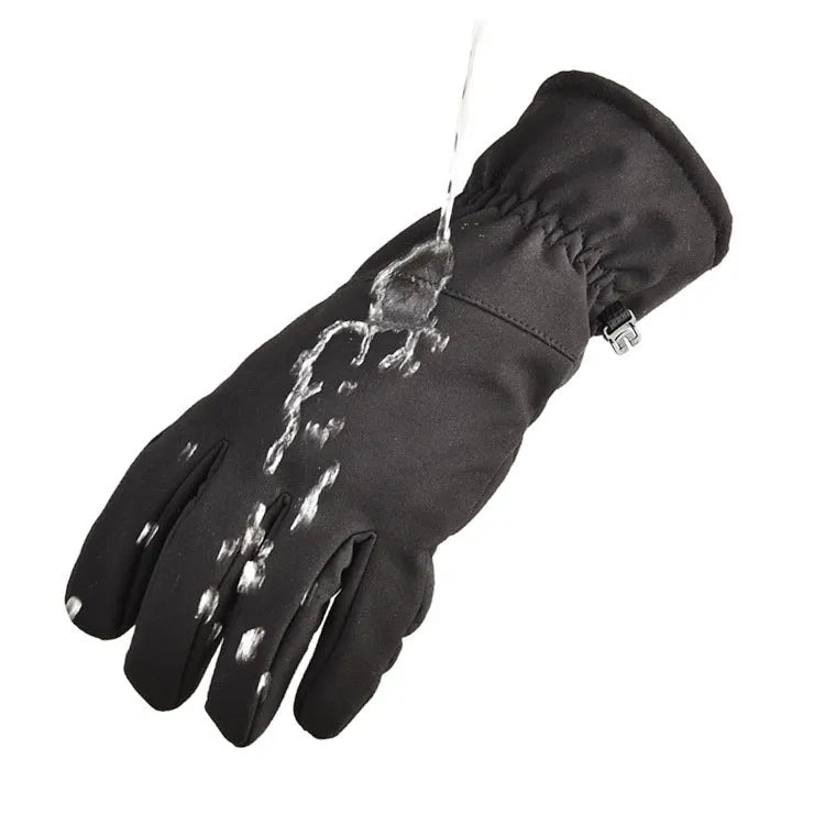 Tactical ski gloves with touchscreen fingertips in camouflage colour option