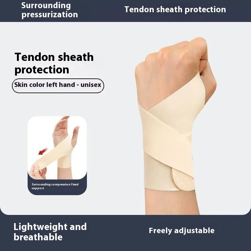 Adjustable athletic wristguards in black and skin colour options for wrist support