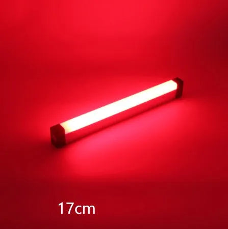 Rechargeable blue and purple LED tube stick photo fill light with dimmable RGB atmosphere lighting