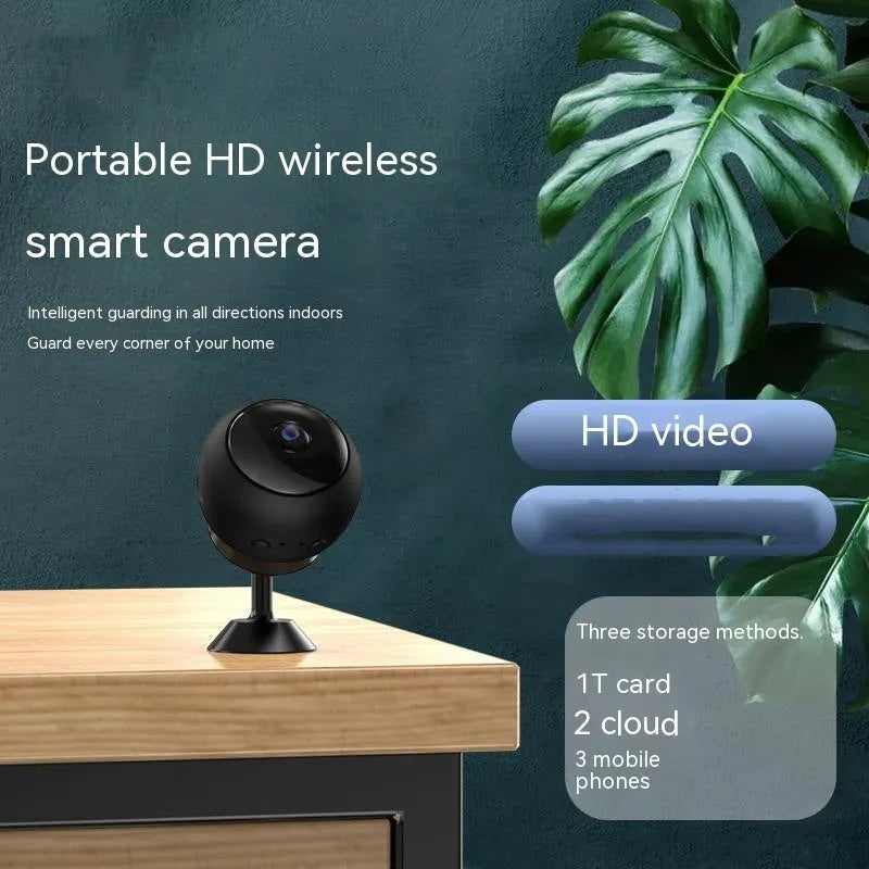 1080p wireless Wi-Fi surveillance camera with ABS housing and 3.6mm lens