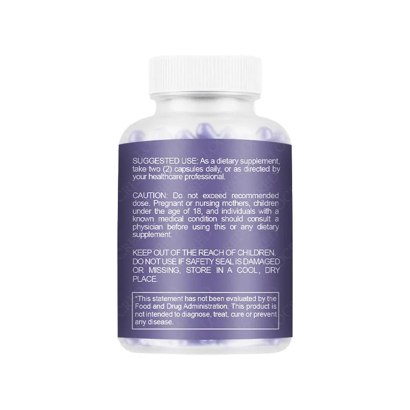 Bottle of 60 vaginal capsules for women's intimate health with plant-based extract formula