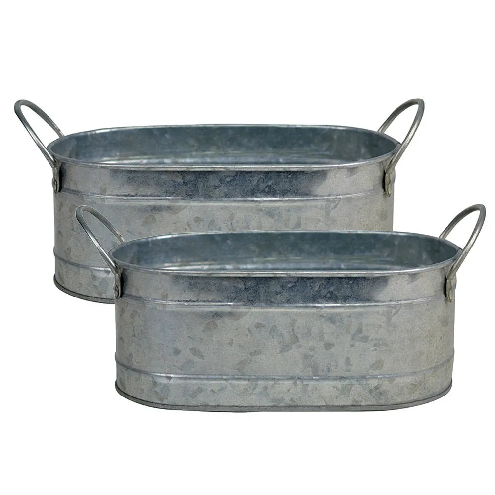 Iron sheet desktop flowerpot for succulent and herb planting