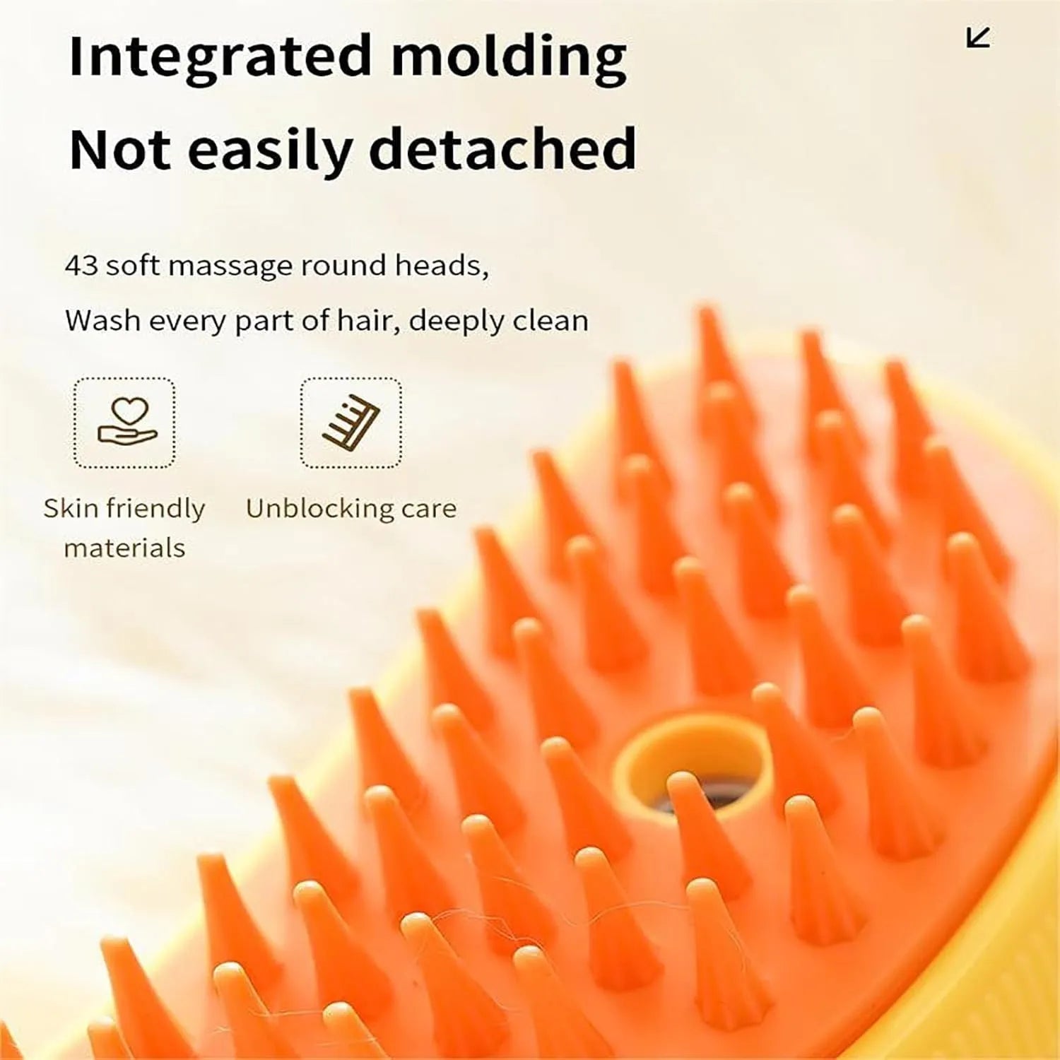 Green rechargeable cat steam brush with silicone paw-shaped bristles for grooming and massage.
